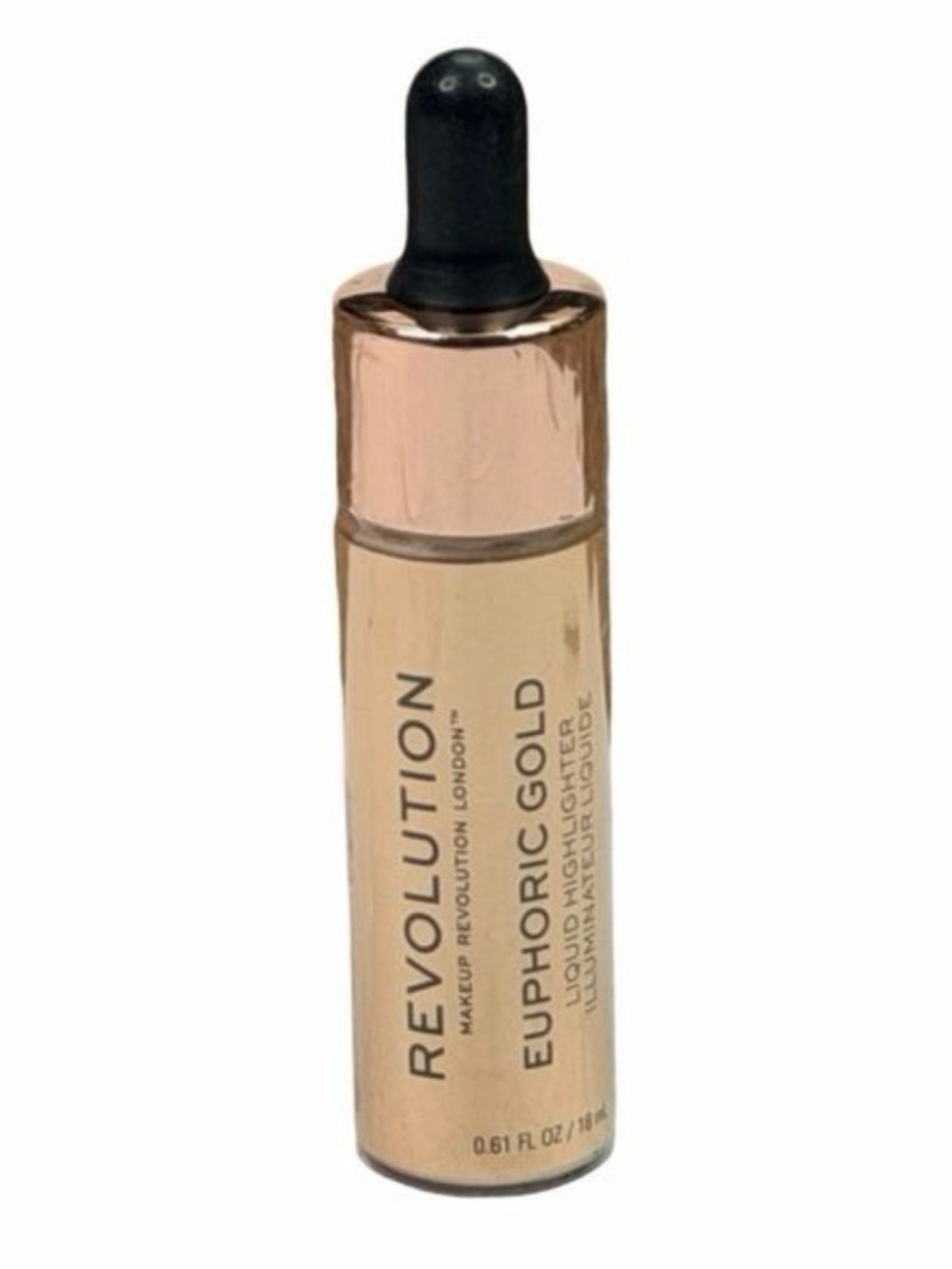 Makeup Revolution Euphoric Gold Liquid Highlighter - 0.61 fl oz / 18 ml